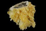 Fluorescent, Yellow Calcite Crystal Cluster - South Dakota #170676-1